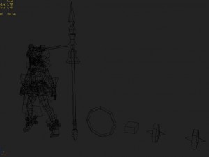 low poly 3d characters- where 01 Model 3D