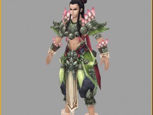 low poly 3d characters-where real body Modello 3D