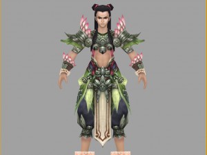 low poly 3d characters-where real body Modello 3D