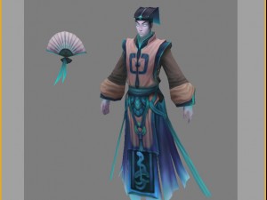 low poly 3d characters - men phantom 3D 模型