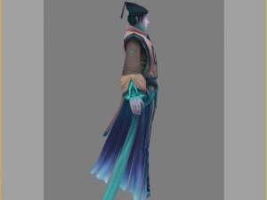 low poly 3d characters - men phantom 3D Model