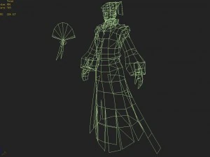 low poly 3d characters - men phantom 3D Model