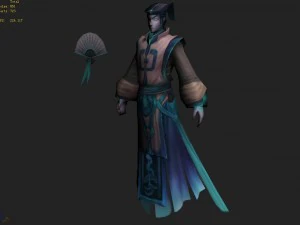 low poly 3d characters - men phantom 3D Model