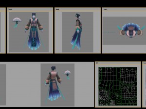 low poly 3d characters - men phantom 3D 模型