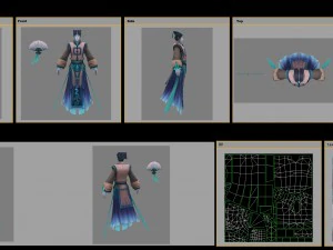 low poly 3d characters - men phantom 3D Model