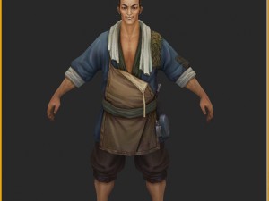 low poly 3d characters-refugees Model 3D
