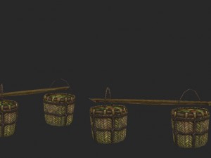 low poly 3d characters-refugees Model 3D