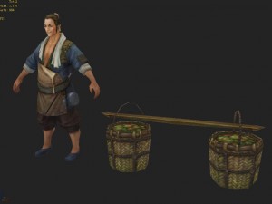 low poly 3d characters-refugees Model 3D