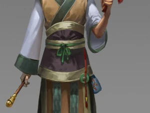 personnages 3d low poly-ench&egrave;res Modèle 3D