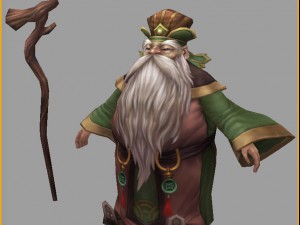 low poly 3d characters-pan silk land public Modelo 3D
