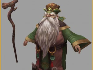 low poly 3d characters-pan silk land public 3D Model