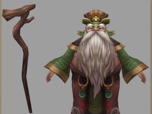 low poly 3d characters-pan silk land public Modelo 3D