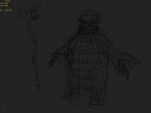 low poly 3d characters-pan silk land public 3D Model