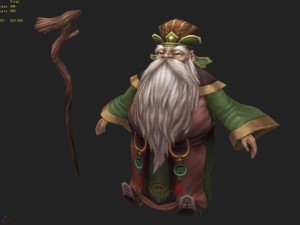 low poly 3d characters-pan silk land public Modelo 3D