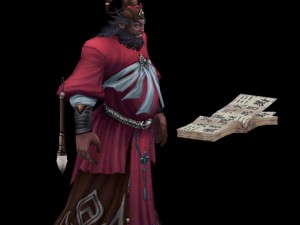 low poly 3d characters-judge Modello 3D