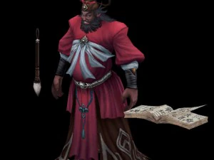 low poly 3d characters-judge 3D Model