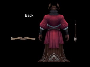 low poly 3d characters-judge Modello 3D