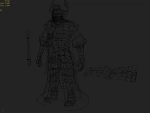 low poly 3d characters-judge 3D Model