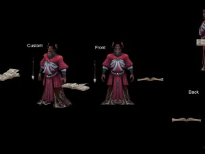 low poly 3d characters-judge 3D Model