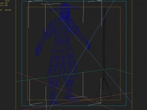 low poly 3d characters - pious villagers 3D Model