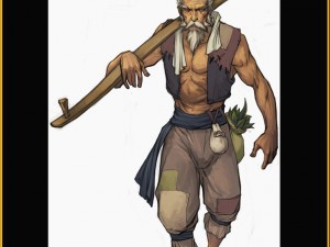 low poly 3d characters-woodcutter li ding 3D Model