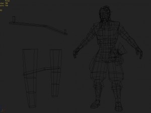 low poly 3d characters-woodcutter li ding 3D Model