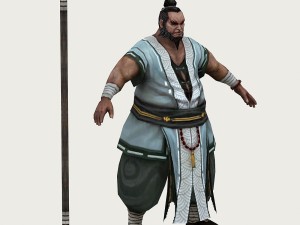 low poly 3d characters-tsing yi taoist 3D मॉडल