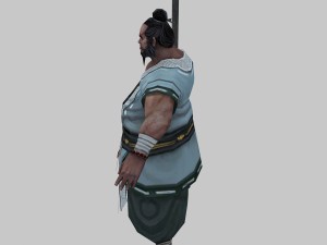 low poly 3d characters-tsing yi taoist 3D Model
