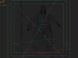 low poly 3d characters-tsing yi taoist 3D Model