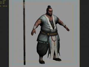 low poly 3d characters-tsing yi taoist 3D Model
