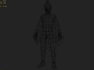 low poly 3d characters-breeze Modello 3D