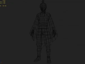 low poly 3d characters-breeze 3D Model