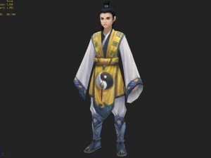 low poly 3d characters-breeze Modello 3D