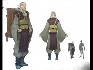 로우 폴리 3D 캐릭터 - 일본 유학 3D 모델