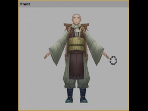 low poly 3d characters - study in japan 3D मॉडल