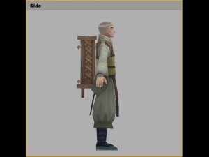 low poly 3d characters - study in japan 3D मॉडल