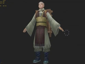 low poly 3d characters - study in japan 3D Model