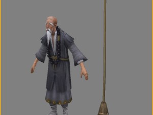 low poly 3d characters - sweeping Modelo 3D