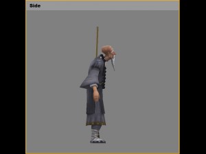low poly 3d characters - sweeping Modelo 3D
