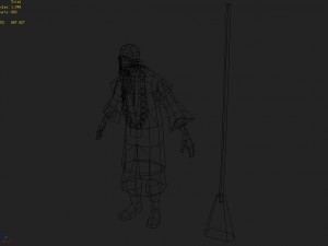 low poly 3d characters - sweeping Modelo 3D