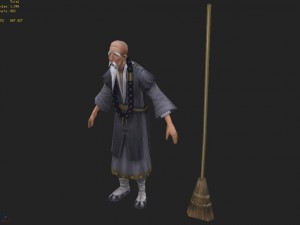 low poly 3d characters - sweeping Modelo 3D