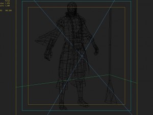 low poly 3d characters-monk Modèle 3D
