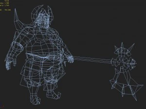low poly 3d characters-destruction 3D Model