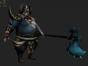low poly 3d characters-destruction 3D Model