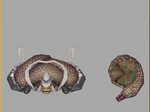 low poly 3d characters - mountain god 3D-Modell