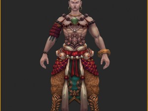 low poly 3d characters-good boy Model 3D
