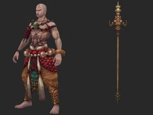 low poly 3d characters-good boy 3D Model
