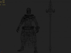 low poly 3d characters-good boy Model 3D
