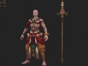 low poly 3d characters-good boy Model 3D