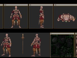 low poly 3d characters-good boy Model 3D